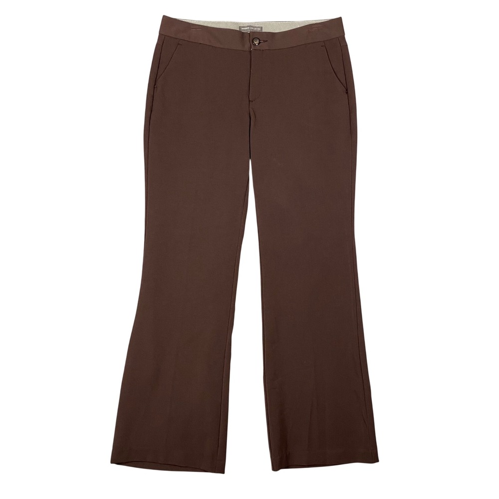 Dockers Collection Dress Pants Womens 12M Brown Mid Rise Curvy Trousers Workwear
